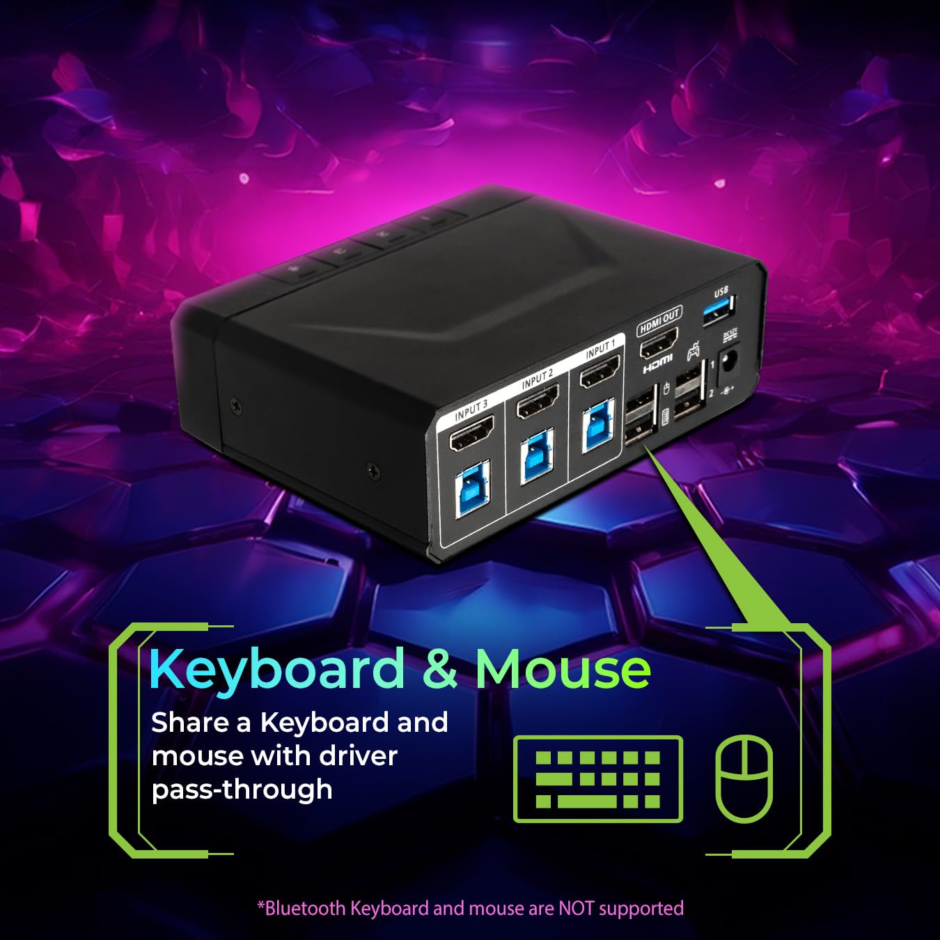 Amazon.com: IOGEAR Nexus 3-Port 4K HDMI Gaming KVM Switch